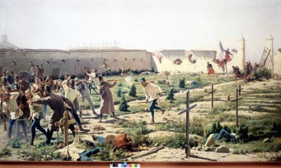 Bitwa pod Solferino, Lombardia, przeciwstawiając się armiom francusko-sardyńskim i austriackim w dniu 24 czerwca 1859 r. Museo del Risorgimento. Mediolan autorstwa Unknown artist