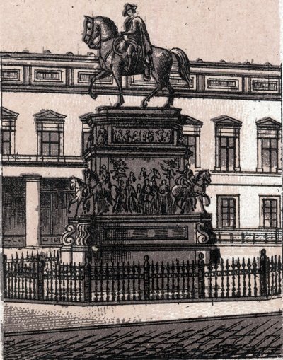 Berlin, Niemcy: pomnik Fryderyka II Wielkiego (Fryderyka Wielkiego). w „” Świat ilustruje 168 odsłon”” Niedatowany (koniec XIX wieku) autorstwa Unknown artist