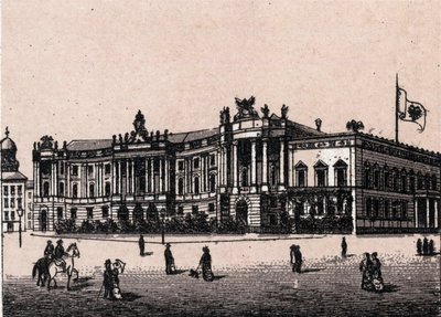 Berlin, Niemcy: widok na Zamek Cesarski Pałac Cesarski). w „” Świat ilustruje 168 odsłon”” Niedatowany (koniec XIX wieku) autorstwa Unknown artist