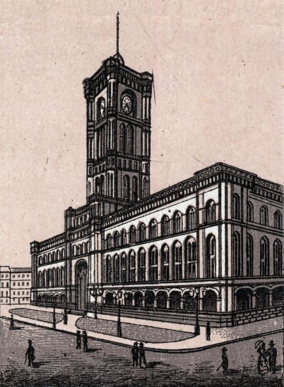 Berlin, Niemcy: widok na ratusz. w „” Świat ilustruje 168 odsłon”” Niedatowany (koniec XIX wieku) autorstwa Unknown artist