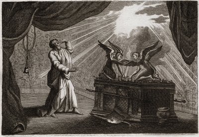Biblia Royaumont, Stary Testament: Arka Przymierza. Figura Arki. Ilustracja z 1811 roku. autorstwa Unknown artist