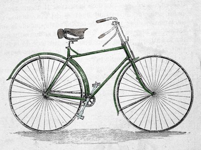 Model roweru z ramą. autorstwa Unknown artist