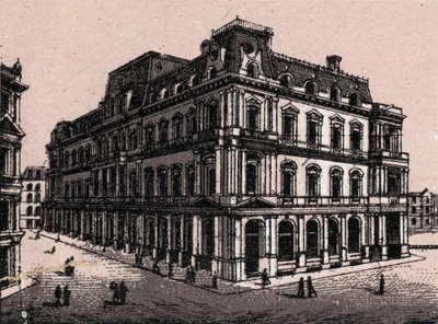 Boston, USA: widok na pocztę. w „” Świat ilustruje 168 odsłon”” Niedatowany (koniec XIX wieku) autorstwa Unknown artist