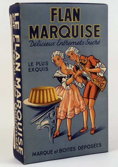 Pudełko produktu „” Flan Marquise: Pyszne słodkie entremety””, b.d. 19 wiek autorstwa Unknown artist