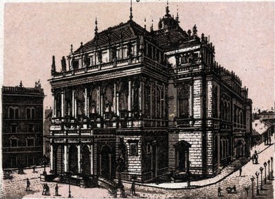 Budapeszt, Węgry: widok na magyar kiralyi operahaz (opera). w „” Świat ilustruje 168 odsłon”” Niedatowany (koniec XIX wieku) autorstwa Unknown artist