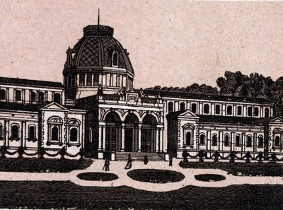 Budapeszt, Węgry: widok na łaźnie termalne na wyspie Isle Margaret (Isle Margareth). w „” Świat ilustruje 168 odsłon”” Niedatowany (koniec XIX wieku) autorstwa Unknown artist