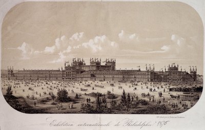 Budynek upamiętnia stulecie założenia Stanów Zjednoczonych (1776-1876) na Międzynarodowej Wystawie w Filadelfii autorstwa Unknown artist
