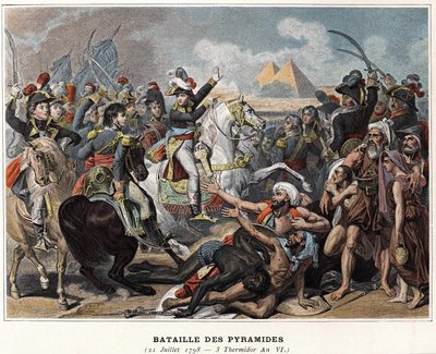 Kampania (wyprawa) Egiptu (1798-1801): Bitwa pod piramidami, 21 lipca autorstwa Unknown artist