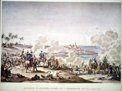 Kampania (wyprawa) Egiptu (1798-1801), Napoleon w Egipcie: Bitwa pod Aboukir, 25 lipca autorstwa Unknown artist