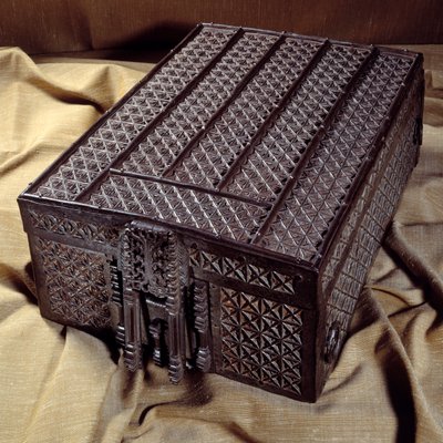 Kaseta zawierająca traktat z Amiens z 1527 r. służy do transportu koni (sojusz Henryka VIII i Franciszka I przeciwko Karolowi V). Paryż, Archiwa Narodowe autorstwa Unknown artist