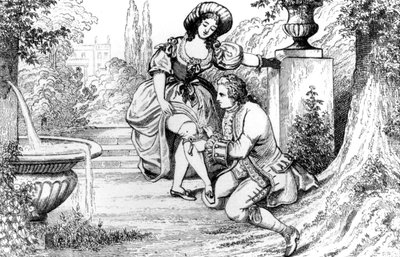Catherine C. - w „Historii mojego życia” Casanovy, Bruksela 1872. autorstwa Unknown artist
