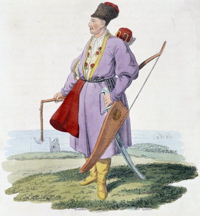 Wojownik z Azji Środkowej, deb. 19 wiek autorstwa Unknown artist