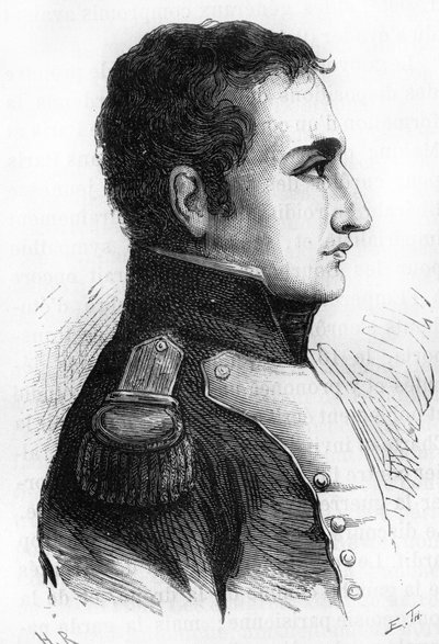 Charles Angelique François Huchet de La Bedoyère. (1786-1815). Marszałek Napoleona, adiutant, paro francuski. autorstwa Unknown artist