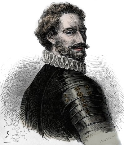 Karol III, książę Burbon - Charles III de Bourbon - Charles de Montpensier (1490-1527), książę Burbon i Connetable Francji. Rycina XIX wieku. autorstwa Unknown artist