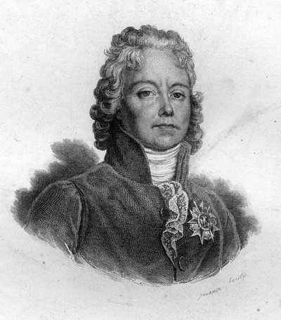 Charles Maurice de Talleyrand Périgord (1754-1838), polityk francuski. Grawerowanie z XIX wieku autorstwa Unknown artist