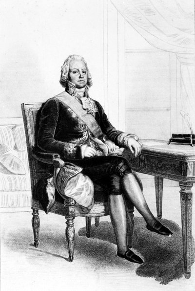 Charles Maurice de Talleyrand Périgord (1754-1838), polityk francuski. Rycina XIX wieku. autorstwa Unknown artist