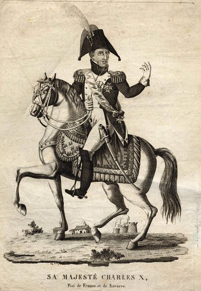 Karol X król Francji i Nawarry autorstwa Unknown artist