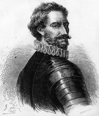 Charles de Montpensier (1490-1527), książę Burbon i Connetable Francji. Rycina XIX wieku. autorstwa Unknown artist