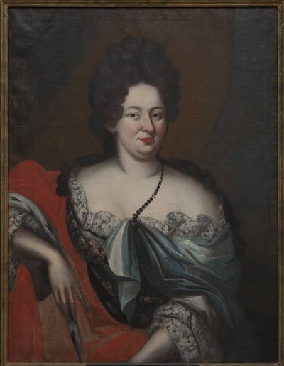 Charlotte Sophie, księżna de Courlande - Portret Charlotte Sophie (1651-1728), księżna Kurlandii, Anonim. Olej na płótnie. Wymiar : 98x74 cm. Muzeum Narodowe w Sztokholmie autorstwa Unknown artist
