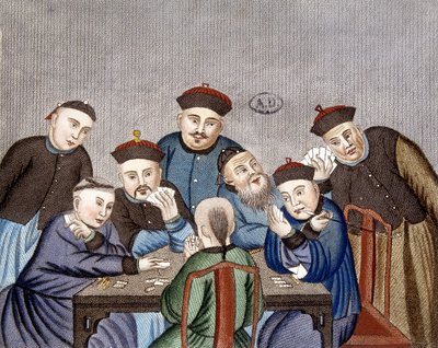 Chińskie karty do gry autorstwa Unknown artist