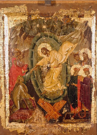 Chrystus w limbie Ikona z XIII wieku. autorstwa Unknown artist