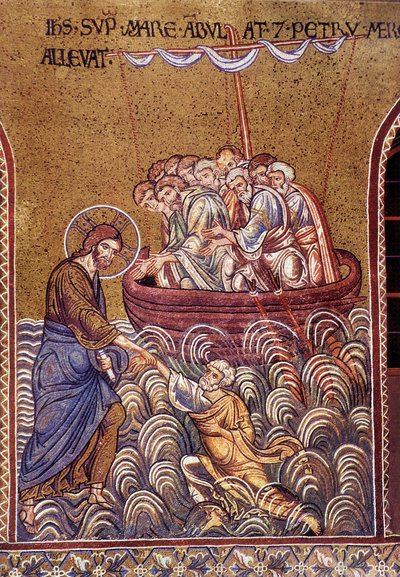Chrystus chodzący po wodach autorstwa Unknown artist