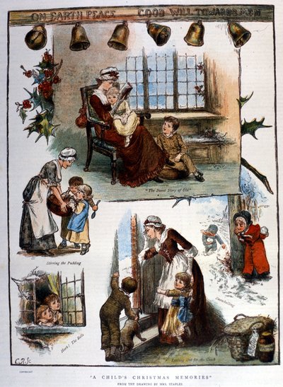 Wspomnienia bożonarodzeniowe, grawerowanie autorstwa Unknown artist