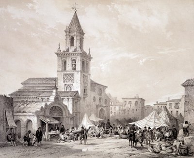 Kościół Feria w Sewilli, „Hiszpania artystyczna i monumentalna słynnych miejsc i zabytków Hiszpanii” autorstwa Don Genaro Pereza de Villa autorstwa Unknown artist