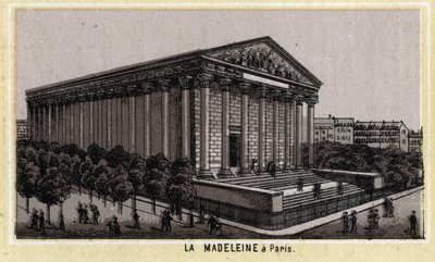Kościół Madeleine w Paryżu. autorstwa Unknown artist