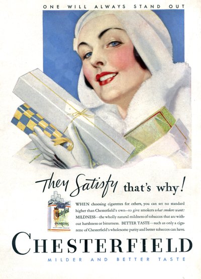Papieros Chesterfield autorstwa Unknown Artist