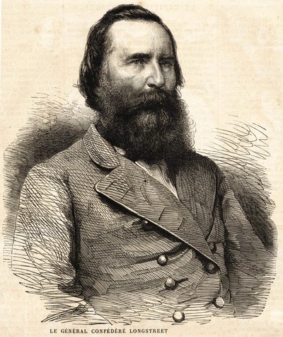 Generał Konfederacji James Longstreet (1821-1904). autorstwa Unknown artist