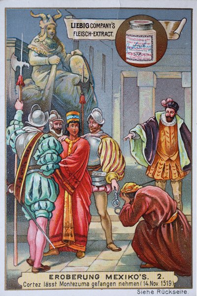 Podbój Meksyku: Kortezy aresztują króla Mont... Szkoła europejska (XX wiek) Podbój Meksyku: Kortezy aresztują króla Montezumę II autorstwa Unknown artist