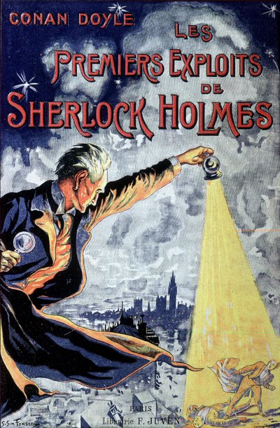 Okładka „” Les Premiers exploits de Sherlock Holmes””” autorstwa Conana Doyle