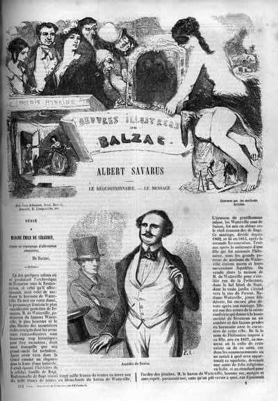 Okładka do powieści „Albert Savarus” autorstwa Unknown artist