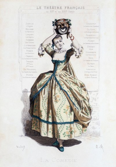 Okładka książki „Teatr francuski w XVI i XVII wieku przed Molierem” Edouarda Fourniera. autorstwa Unknown artist
