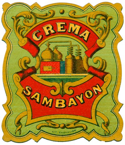 Reklama alkoholu Crema Sambayon (Chromolitografia, koniec XIX wieku) autorstwa Unknown artist