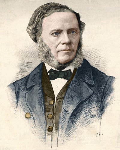 César Franck (1822 - 1890), francuski kompozytor i organista belgijskiego pochodzenia. autorstwa Unknown artist