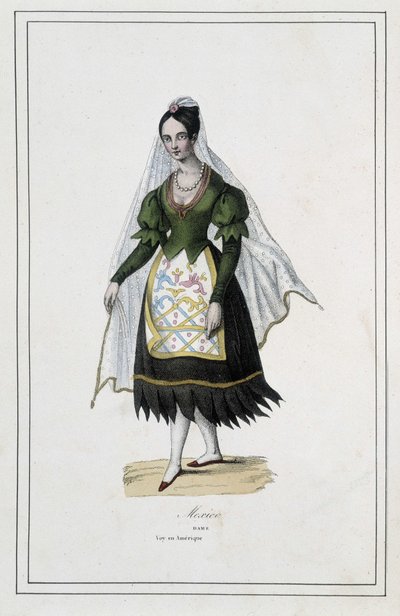 Dame de Mexico – w „Różne narody ziemi” ks. Paul Jonhanneaud, Librairie des Bons livres autorstwa Unknown artist