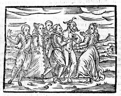 Taniec z diabłem Francesco Guaccio „Kompendium Maleficarum” Mediolan 1608 autorstwa Unknown artist