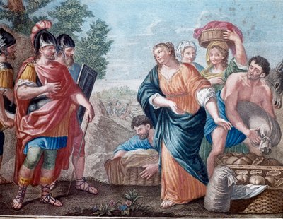 David et Abigail (Abigail, Abigail) Litografia XIX-wiecznego Mediolanu, zbiory prywatne autorstwa Unknown artist