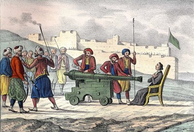 Śmierć w Algierze w 1683 r. ks. LE VACHER (Jean Levacher), francuskiego misjonarza podczas bombardowania Algieru przez Duquesne. W „”L
