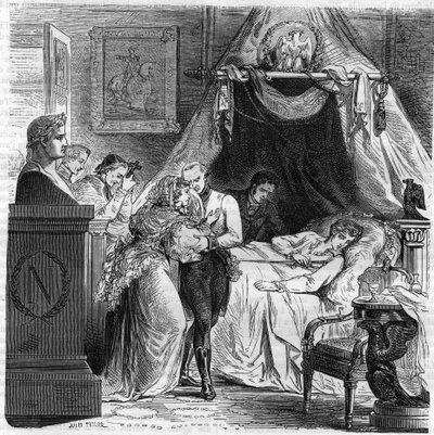 Śmierć Napoleona II, syna Napoleona I, księcia Reichstadt (1811-1832). autorstwa Unknown artist