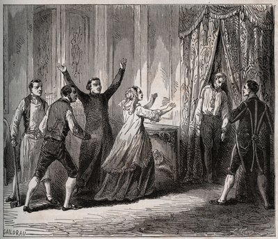 Śmierć księcia Conde (Louis VI Henri de Bourbon Conde autorstwa Unknown artist