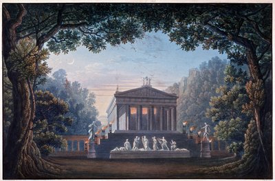 Dekoracja do opery „Oper Olympia”” autorstwa Unknown artist