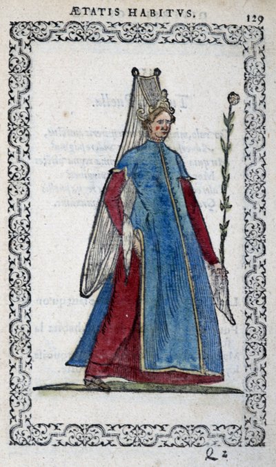 Demoiselle de Turk - w „”Habits et effigies”” Jeana Sulperiusa autorstwa Unknown artist