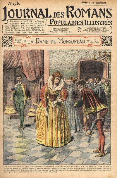 Diane, uznana za hrabinę Monsoreau, została przyznana na dwór. Ilustracja do „Pani Monsoreau” autorstwa Alexandre