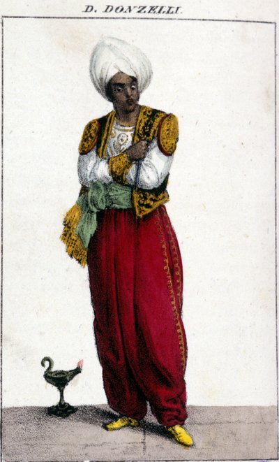 Domenico Donzelli (1790 - 1873), włoski tenor, reprezentowany w Otello przez Gioacchino Rossiniego. La Scala autorstwa Unknown artist