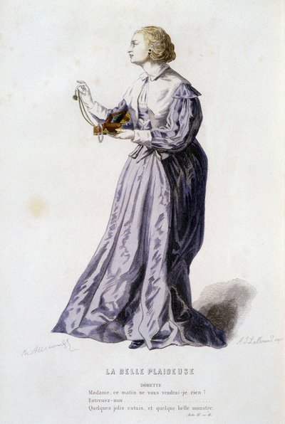 Dorette w „”pięknym orędowniku”” (Bois Robert w 1654), w „”teatrze francuskim w XVI i XVII wieku przed Molierem”” Edouarda Fourniera. autorstwa Unknown artist