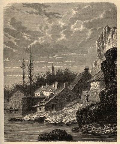 Douarnenez - Finistere - Bretania - grawerowanie w „” PATRIE” - OPIS PECTURESSE DE LA FRANCE EN 6 TOMÓW LUCIENA HUARDA - koniec XIX wieku autorstwa Unknown artist