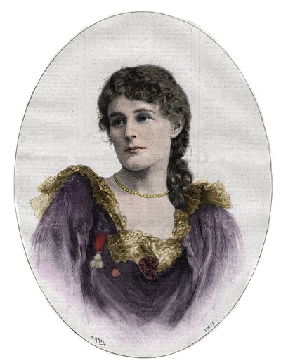 Edith Maud Gonne (1866-1953), irlandzka rewolucjonistka autorstwa Unknown artist